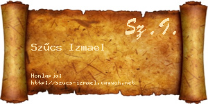 Szűcs Izmael névjegykártya